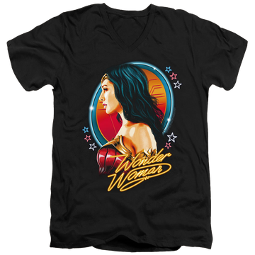 Wonder Woman 1984 Warrior 84 - Men's V-Neck T-Shirt Men's V-Neck T-Shirt Wonder Woman   