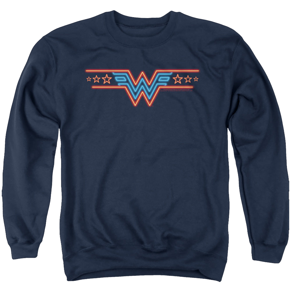 Wonder Woman 1984 Neon Beat - Men's Crewneck Sweatshirt Men's Crewneck Sweatshirt Wonder Woman   