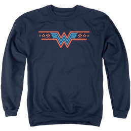 Wonder Woman 1984 Neon Beat - Men's Crewneck Sweatshirt Men's Crewneck Sweatshirt Wonder Woman   