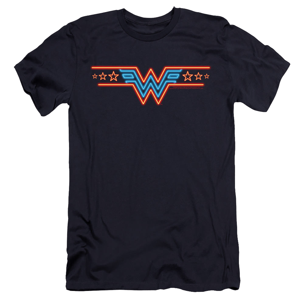Wonder Woman 1984 Neon Beat - Men's Premium Slim Fit T-Shirt Men's Premium Slim Fit T-Shirt Wonder Woman   