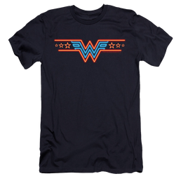 Wonder Woman 1984 Neon Beat - Men's Premium Slim Fit T-Shirt Men's Premium Slim Fit T-Shirt Wonder Woman   