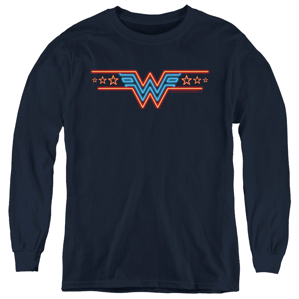 Wonder Woman 1984 Neon Beat - Youth Long Sleeve T-Shirt Youth Long Sleeve T-Shirt Wonder Woman   