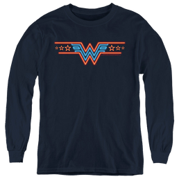Wonder Woman 1984 Neon Beat - Youth Long Sleeve T-Shirt Youth Long Sleeve T-Shirt Wonder Woman   