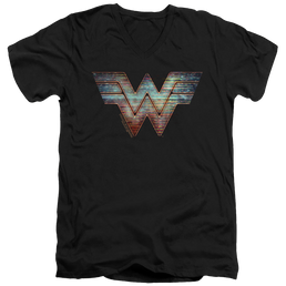 Wonder Woman 1984 Static Logo - Men's V-Neck T-Shirt Men's V-Neck T-Shirt Wonder Woman   