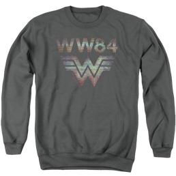 Wonder Woman 1984 Static Tv Lines - Men's Crewneck Sweatshirt Men's Crewneck Sweatshirt Wonder Woman   