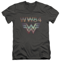 Wonder Woman 1984 Static Tv Lines - Men's V-Neck T-Shirt Men's V-Neck T-Shirt Wonder Woman   