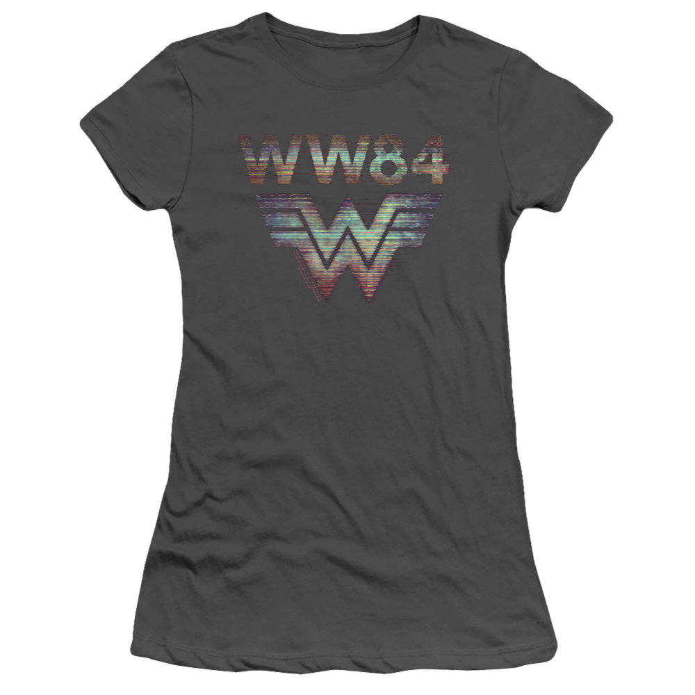 Wonder Woman 1984 Static Tv Lines - Juniors T-Shirt Juniors T-Shirt Wonder Woman   