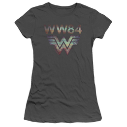 Wonder Woman 1984 Static Tv Lines - Juniors T-Shirt Juniors T-Shirt Wonder Woman   