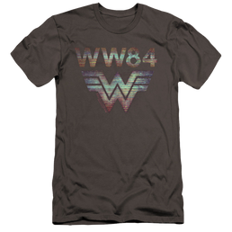 Wonder Woman 1984 Static Tv Lines - Men's Premium Slim Fit T-Shirt Men's Premium Slim Fit T-Shirt Wonder Woman   