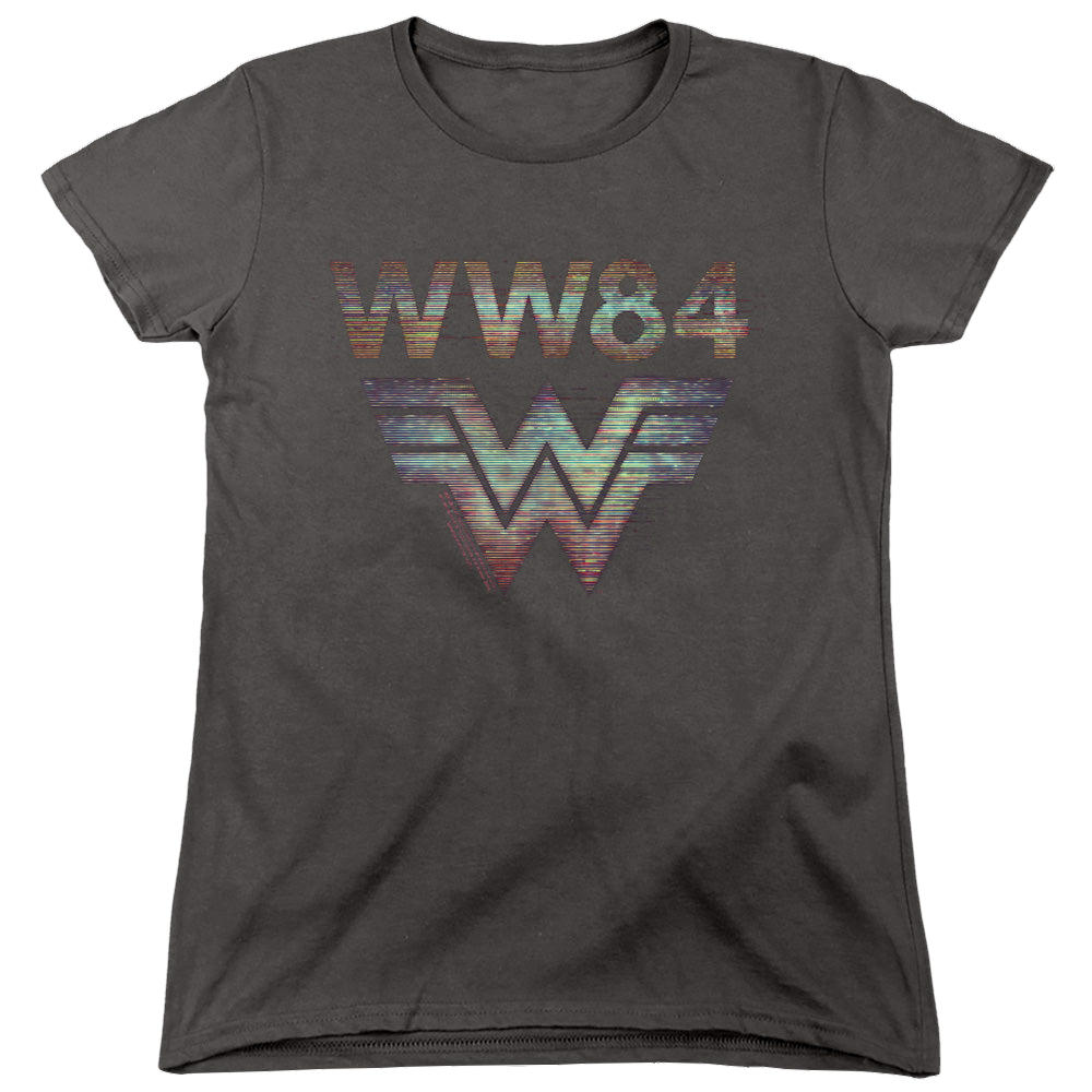 Wonder Woman 1984 Static Tv Lines - Women's T-Shirt Women's T-Shirt Wonder Woman   