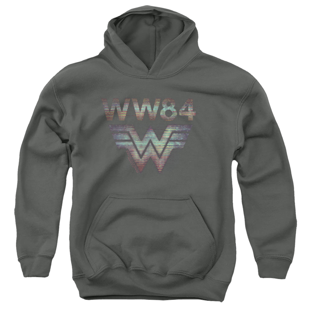Wonder Woman 1984 Static Tv Lines - Youth Hoodie Youth Hoodie (Ages 8-12) Wonder Woman   