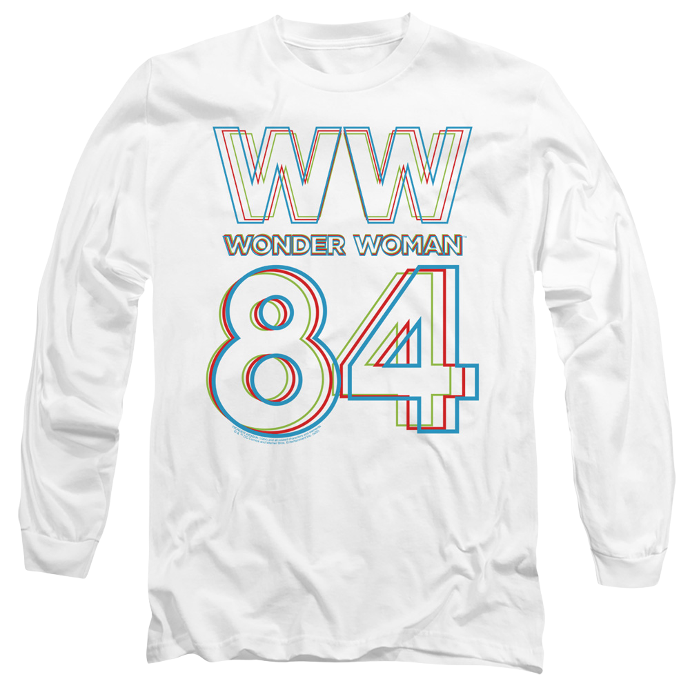 Wonder Woman 1984 3D Hype Logo - Men's Long Sleeve T-Shirt Men's Long Sleeve T-Shirt Wonder Woman   
