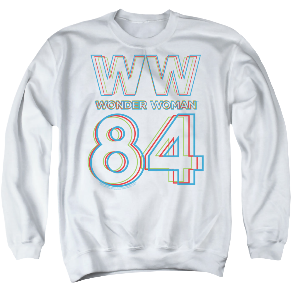Wonder Woman 1984 3D Hype Logo - Men's Crewneck Sweatshirt Men's Crewneck Sweatshirt Wonder Woman   
