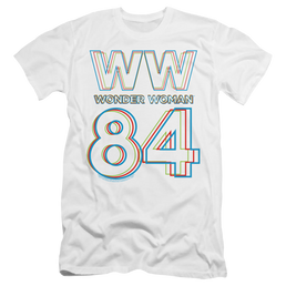 Wonder Woman 1984 3D Hype Logo - Men's Premium Slim Fit T-Shirt Men's Premium Slim Fit T-Shirt Wonder Woman   