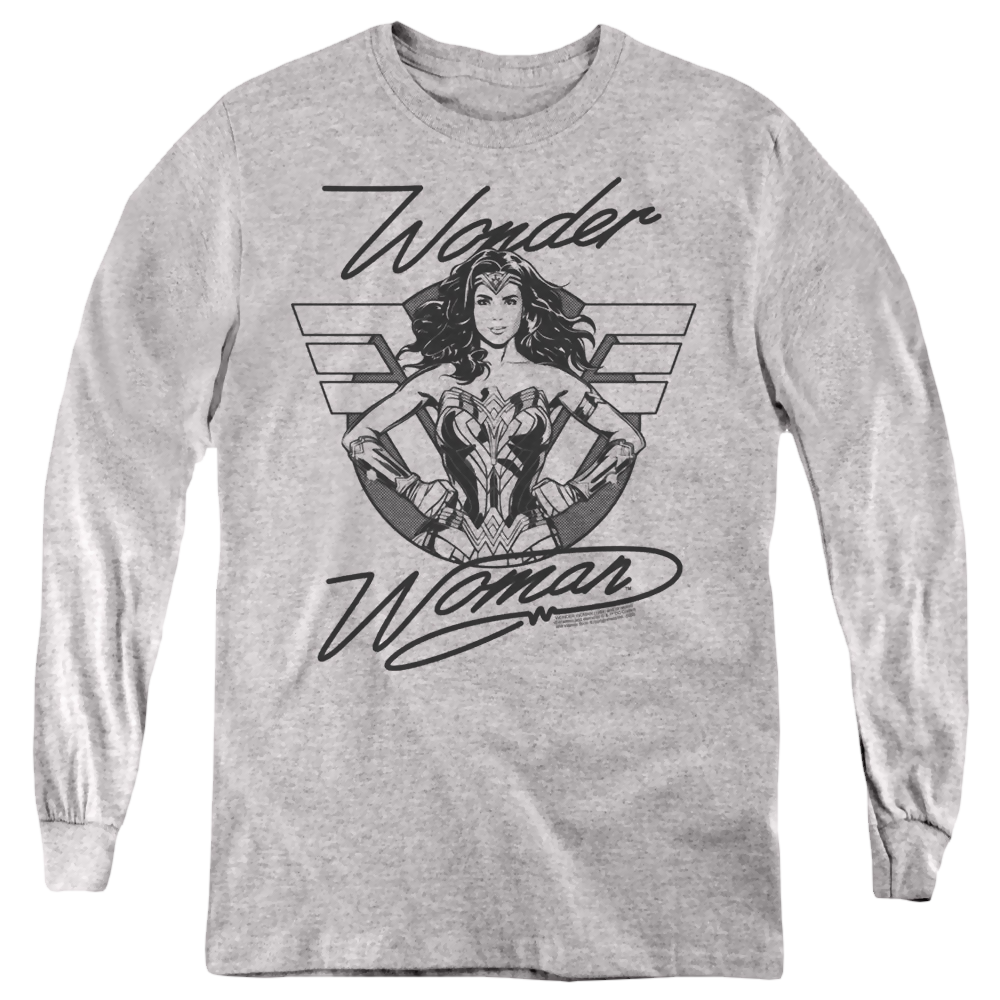 Wonder Woman 1984 Determined Wonder - Youth Long Sleeve T-Shirt Youth Long Sleeve T-Shirt Wonder Woman   