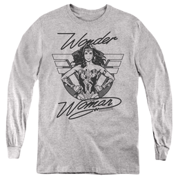 Wonder Woman 1984 Determined Wonder - Youth Long Sleeve T-Shirt Youth Long Sleeve T-Shirt Wonder Woman   