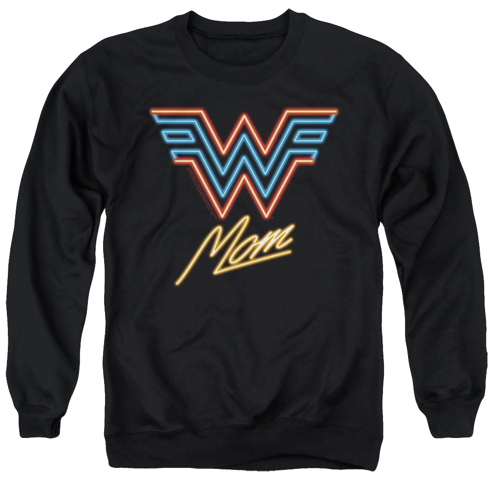 Wonder Woman 1984 Wonder Mom Neon - Men's Crewneck Sweatshirt Men's Crewneck Sweatshirt Wonder Woman   