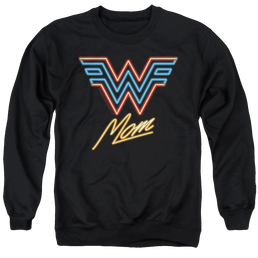Wonder Woman 1984 Wonder Mom Neon - Men's Crewneck Sweatshirt Men's Crewneck Sweatshirt Wonder Woman   
