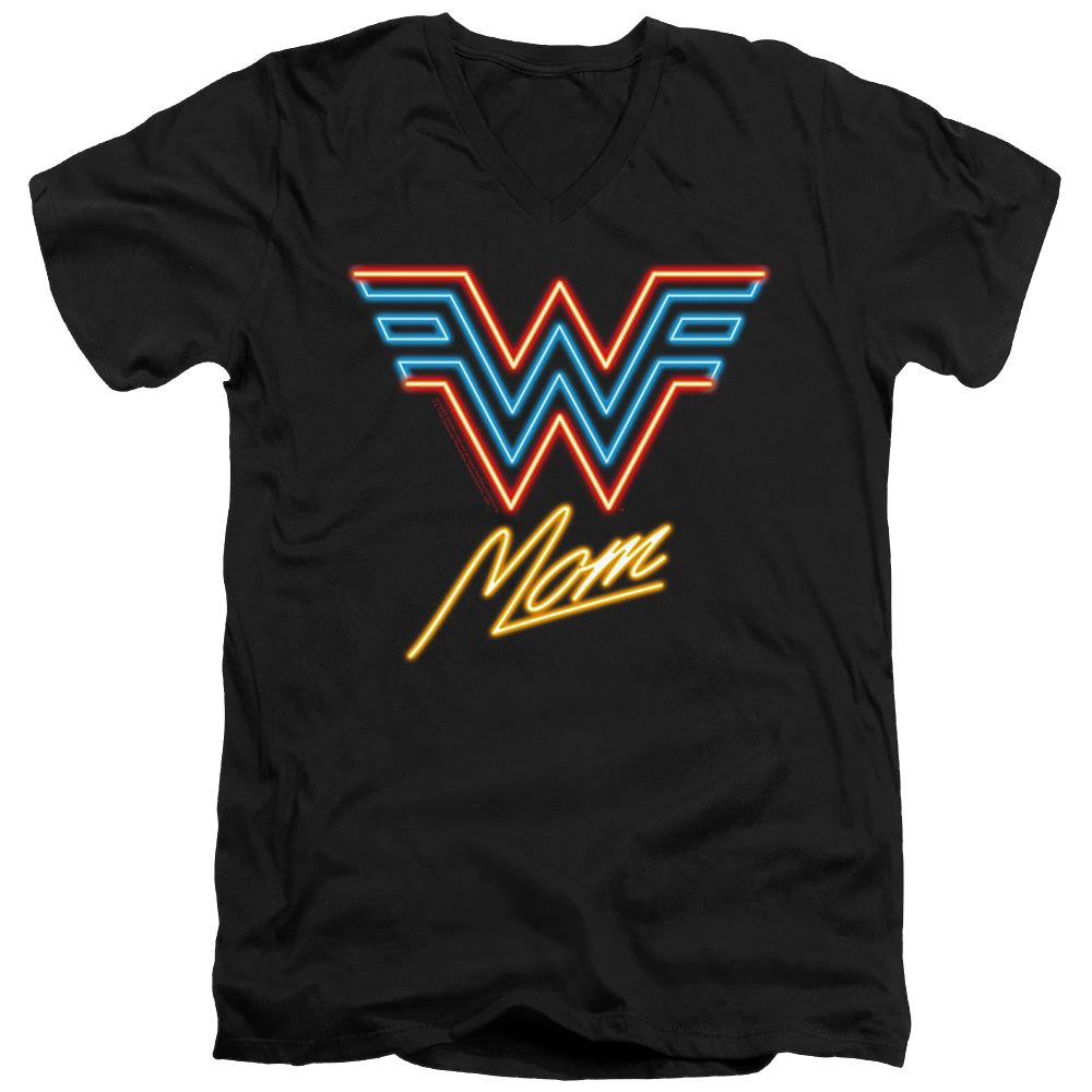 Wonder Woman 1984 Wonder Mom Neon - Men's V-Neck T-Shirt Men's V-Neck T-Shirt Wonder Woman   
