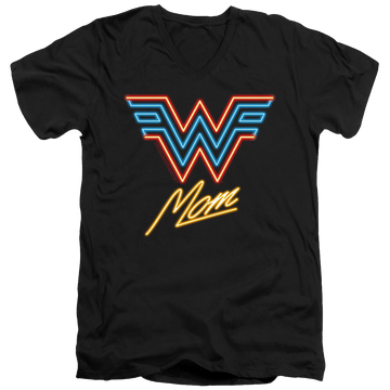 Wonder Woman 1984 Wonder Mom Neon - Men's V-Neck T-Shirt Men's V-Neck T-Shirt Wonder Woman   