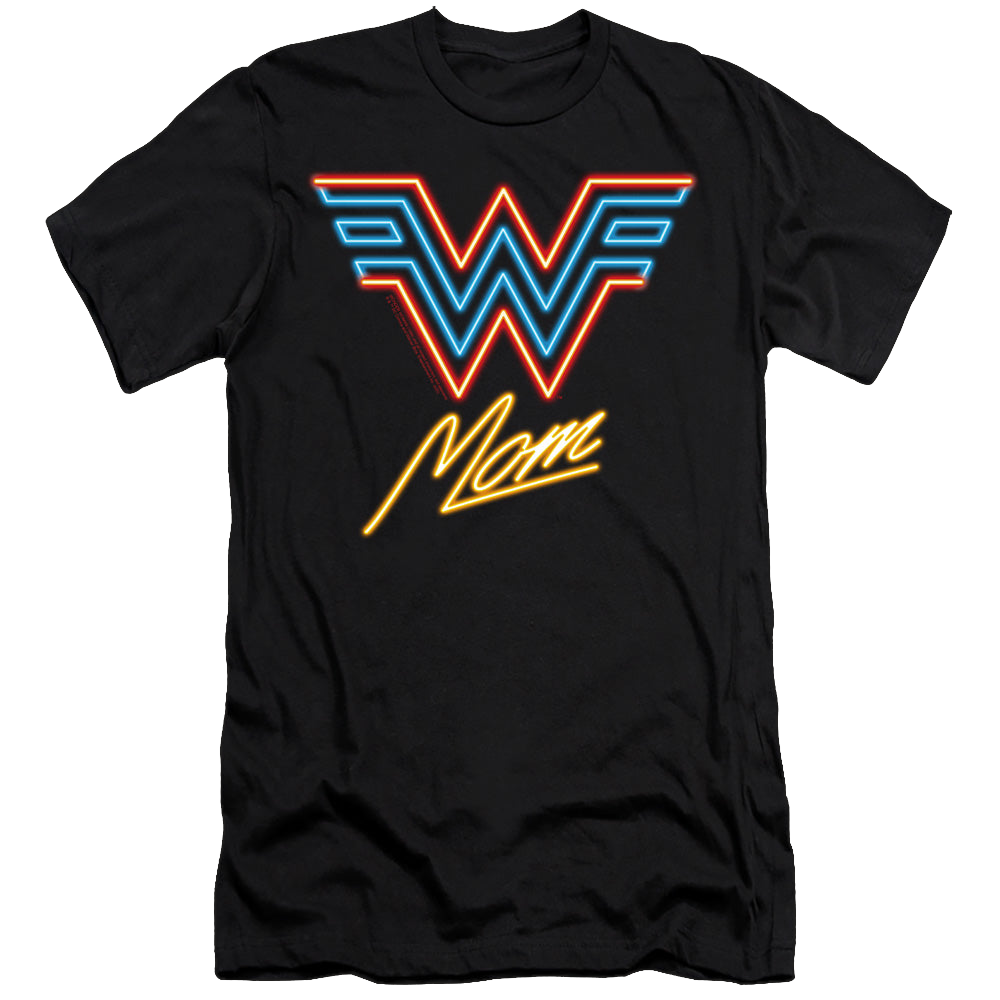 Wonder Woman 1984 Wonder Mom Neon - Men's Premium Slim Fit T-Shirt Men's Premium Slim Fit T-Shirt Wonder Woman   