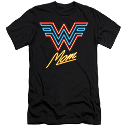 Wonder Woman 1984 Wonder Mom Neon - Men's Premium Slim Fit T-Shirt Men's Premium Slim Fit T-Shirt Wonder Woman   