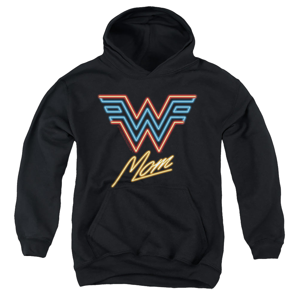 Wonder Woman 1984 Wonder Mom Neon - Youth Hoodie Youth Hoodie (Ages 8-12) Wonder Woman   