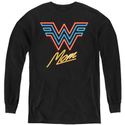Wonder Woman 1984 Wonder Mom Neon - Youth Long Sleeve T-Shirt Youth Long Sleeve T-Shirt Wonder Woman   