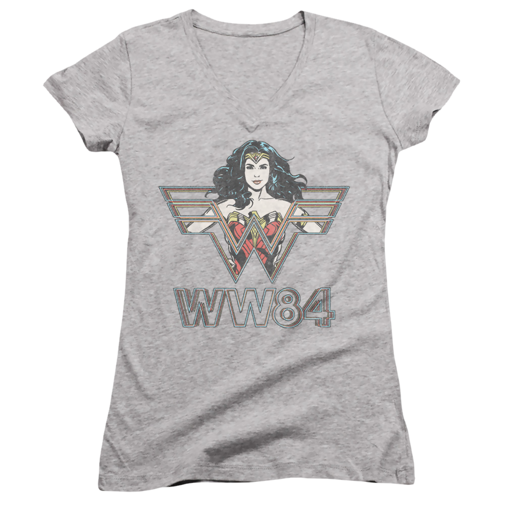 Wonder Woman 1984 In Symbol - Juniors V-Neck T-Shirt Juniors V-Neck T-Shirt Wonder Woman   