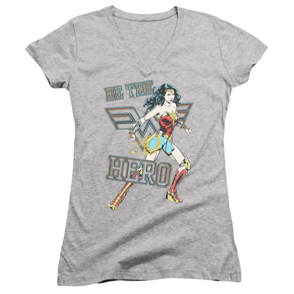 Wonder Woman 1984 Be The Hero - Juniors V-Neck T-Shirt Juniors V-Neck T-Shirt Wonder Woman   