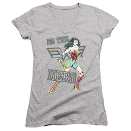 Wonder Woman 1984 Be The Hero - Juniors V-Neck T-Shirt Juniors V-Neck T-Shirt Wonder Woman   