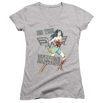 Wonder Woman 1984 Be The Hero - Juniors V-Neck T-Shirt Juniors V-Neck T-Shirt Wonder Woman   