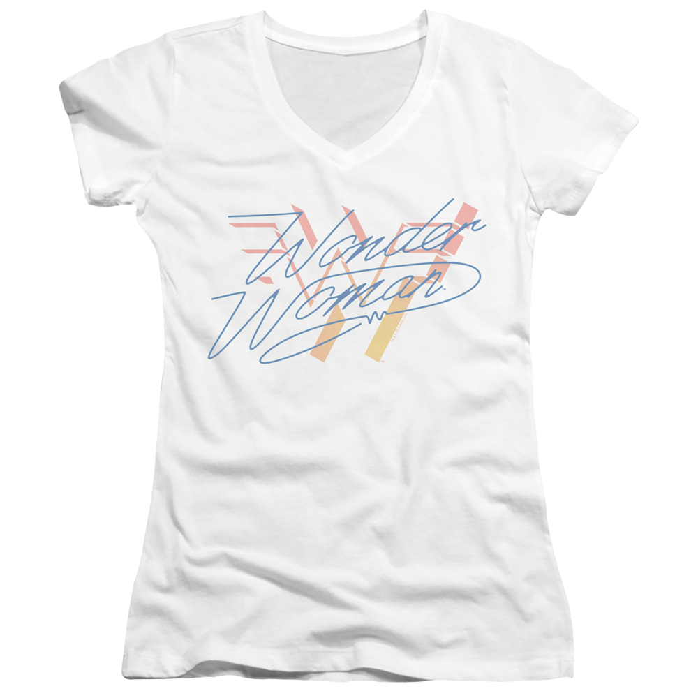Wonder Woman 1984 Wonder Fade - Juniors V-Neck T-Shirt Juniors V-Neck T-Shirt Wonder Woman   