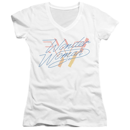 Wonder Woman 1984 Wonder Fade - Juniors V-Neck T-Shirt Juniors V-Neck T-Shirt Wonder Woman   