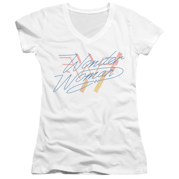 Wonder Woman 1984 Wonder Fade - Juniors V-Neck T-Shirt Juniors V-Neck T-Shirt Wonder Woman   
