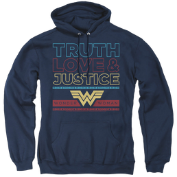 Wonder Woman 1984 Truth Love Justice - Pullover Hoodie Pullover Hoodie Wonder Woman   
