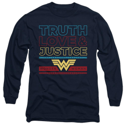 Wonder Woman 1984 TRUTH LOVE JUSTICE - Men's Long Sleeve T-Shirt Men's Long Sleeve T-Shirt Wonder Woman   