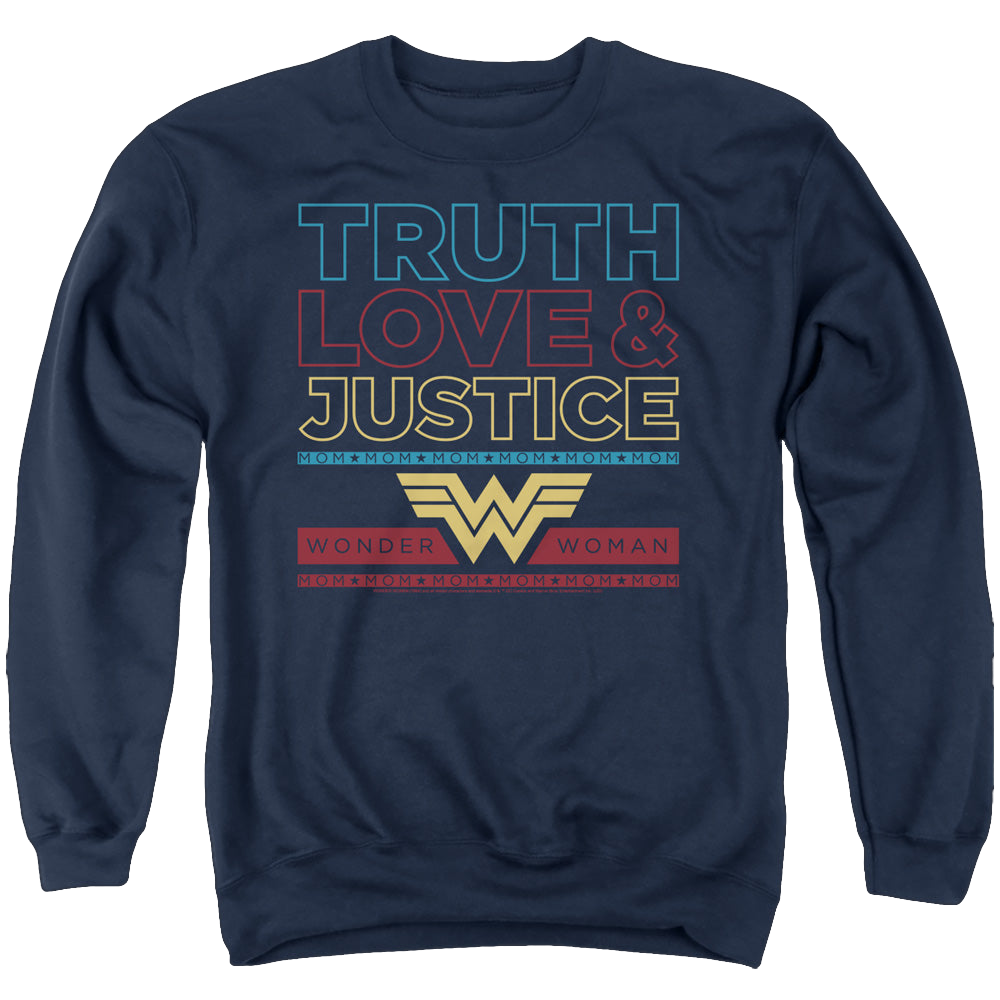 Wonder Woman 1984 Truth Love Justice - Men's Crewneck Sweatshirt Men's Crewneck Sweatshirt Wonder Woman   