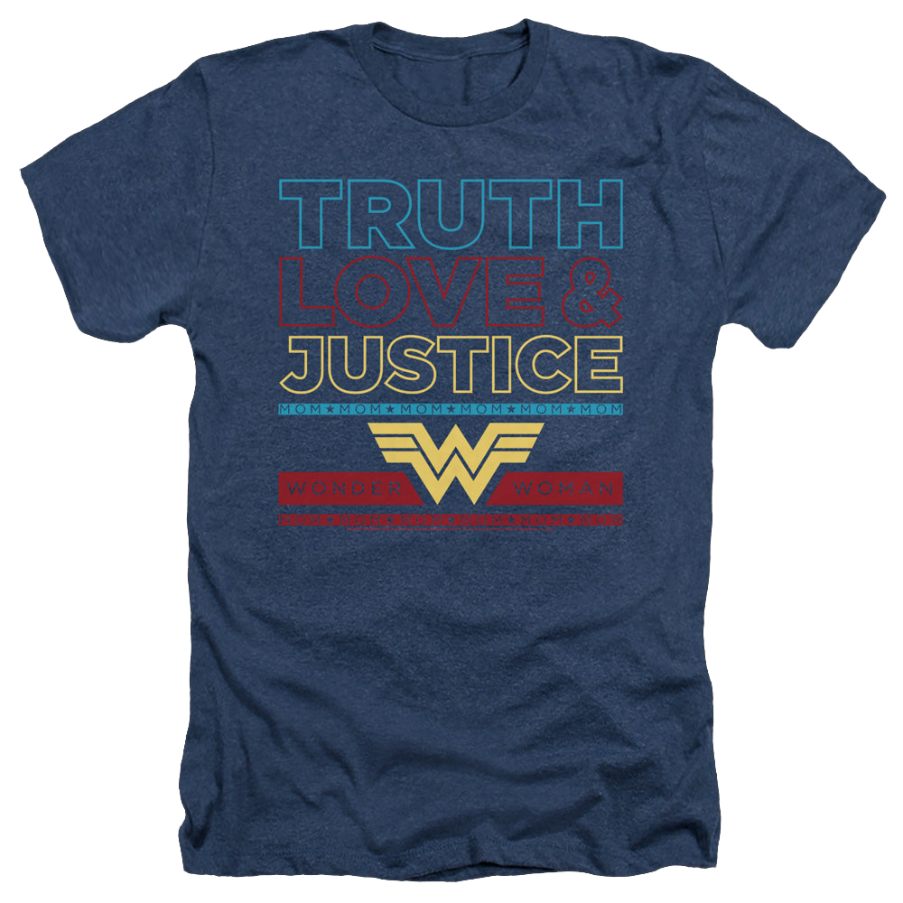 Wonder Woman 1984 Truth Love Justice - Men's Heather T-Shirt Men's Heather T-Shirt Wonder Woman   