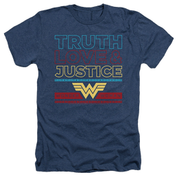 Wonder Woman 1984 Truth Love Justice - Men's Heather T-Shirt Men's Heather T-Shirt Wonder Woman   