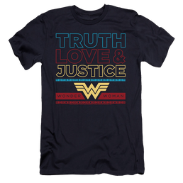 Wonder Woman 1984 Truth Love Justice - Men's Premium Slim Fit T-Shirt Men's Premium Slim Fit T-Shirt Wonder Woman   