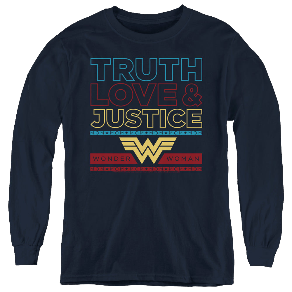 Wonder Woman 1984 Truth Love Justice - Youth Long Sleeve T-Shirt Youth Long Sleeve T-Shirt Wonder Woman   