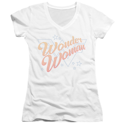Wonder Woman 1984 Wonder Lines - Juniors V-Neck T-Shirt Juniors V-Neck T-Shirt Wonder Woman   
