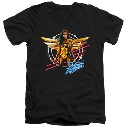 Wonder Woman 1984 Space Poster - Men's V-Neck T-Shirt Men's V-Neck T-Shirt Wonder Woman   