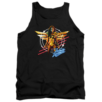 Black men's tank with Wonder Woman 1984 Space Poster graphic