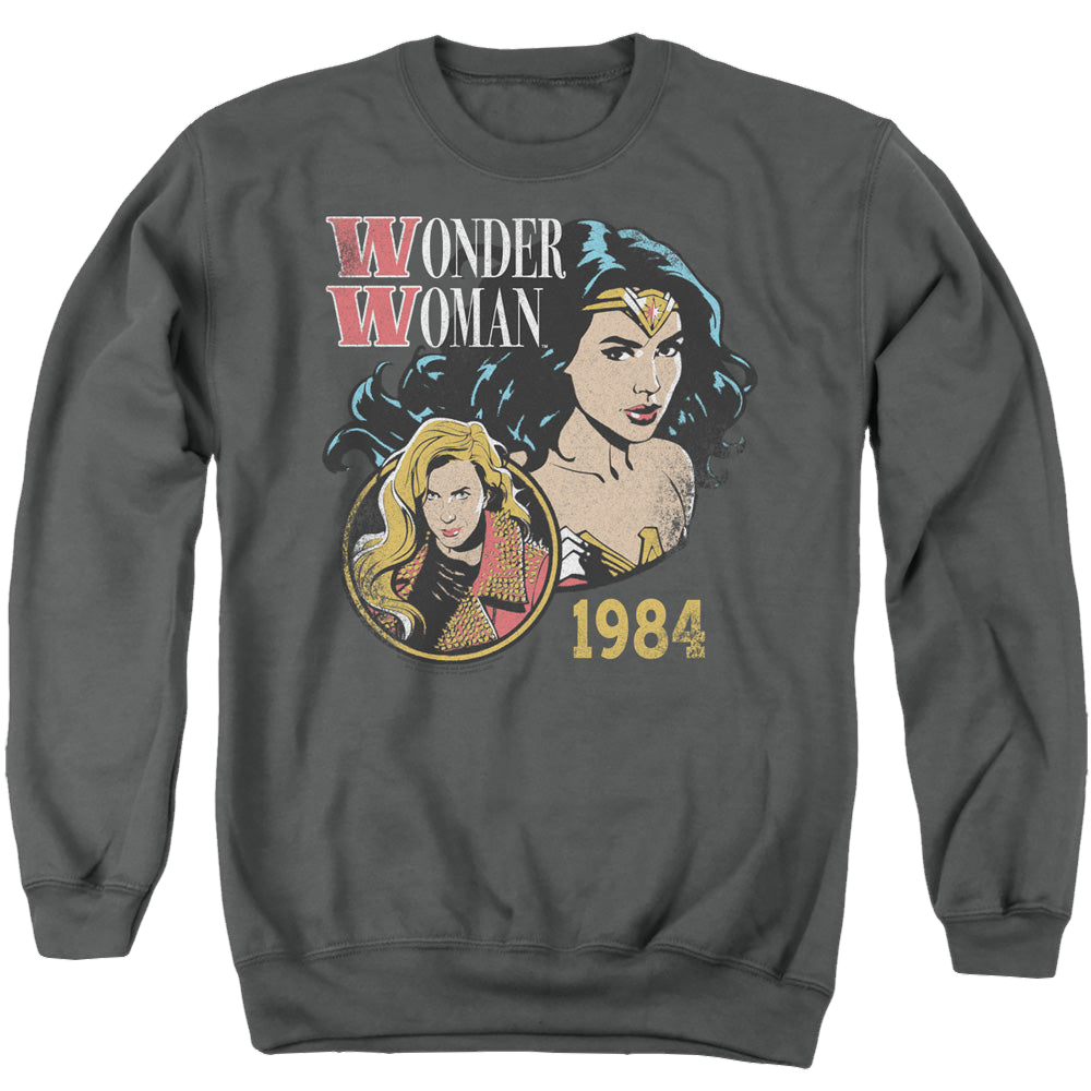 Wonder Woman 1984 84 Retro - Men's Crewneck Sweatshirt Men's Crewneck Sweatshirt Wonder Woman   