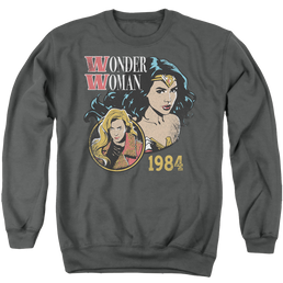 Wonder Woman 1984 84 Retro - Men's Crewneck Sweatshirt Men's Crewneck Sweatshirt Wonder Woman   