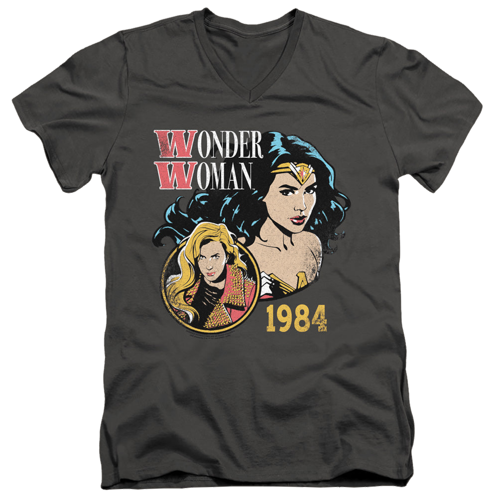 Wonder Woman 1984 84 Retro - Men's V-Neck T-Shirt Men's V-Neck T-Shirt Wonder Woman   