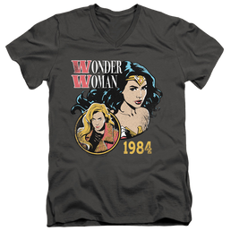 Wonder Woman 1984 84 Retro - Men's V-Neck T-Shirt Men's V-Neck T-Shirt Wonder Woman   