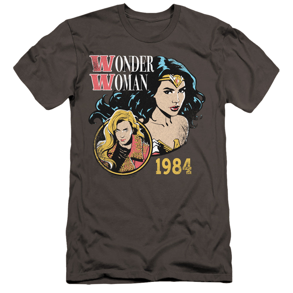 Wonder Woman 1984 84 Retro - Men's Premium Slim Fit T-Shirt Men's Premium Slim Fit T-Shirt Wonder Woman   